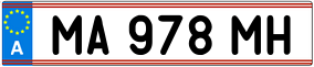 Trailer License Plate